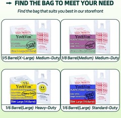 100 White Heavy Duty Thank You Plastic T-Shirt Shopping Bags, 0.8 Mil 11x6x21″