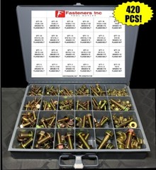 5/8-11 Grade 8 Flange Frame Bolt Yellow Zinc Plated (All Sizes & Qty’s) 5/8″