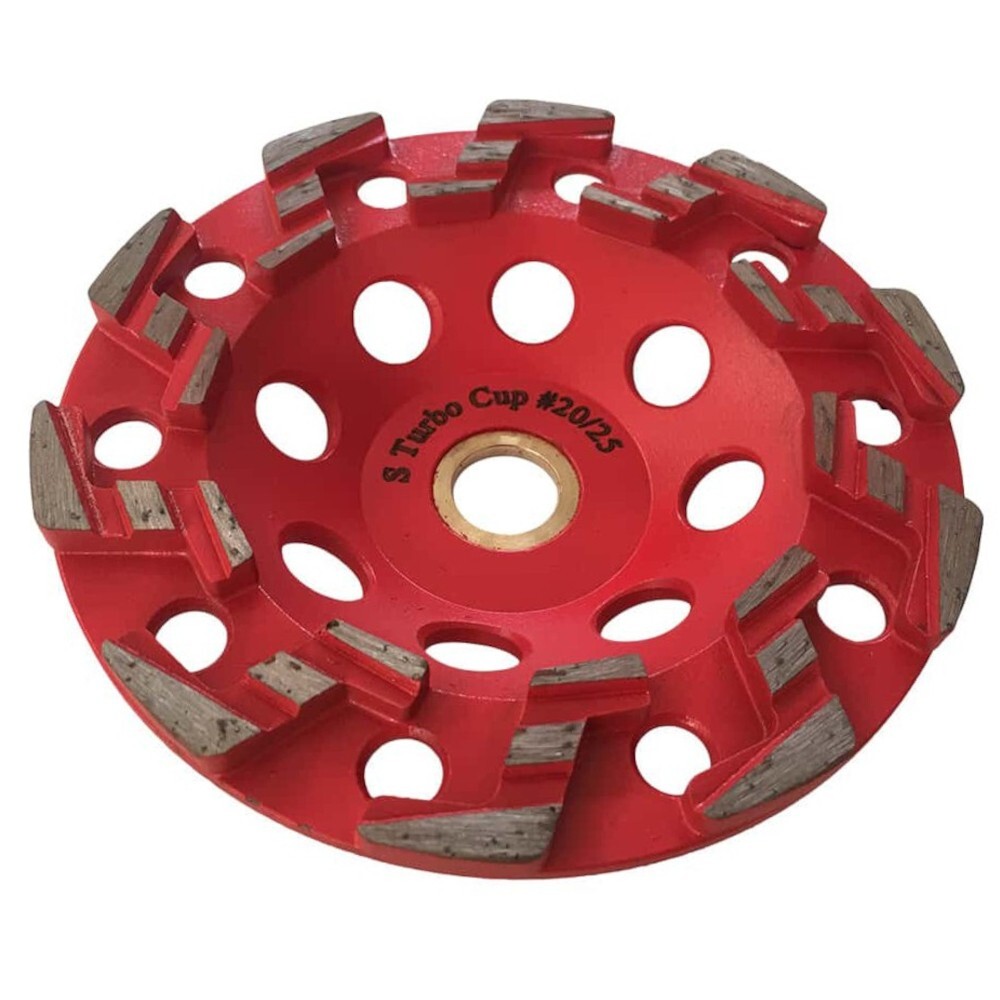 5″ High Performance Diamond Grinding Wheels, #20/25 Grit, 7/8″-5/8″ Arbor