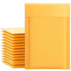 1Pc 4×7″ Self Seal Kraft Bubble Mailers Padded Envelopes Yellow Shipping Bags