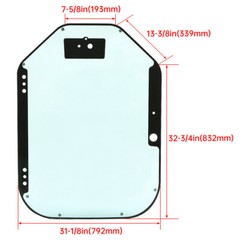 Door Glass Replacement for BOBCAT Skid Steer S450 S530 S595 S630 S770 7120401
