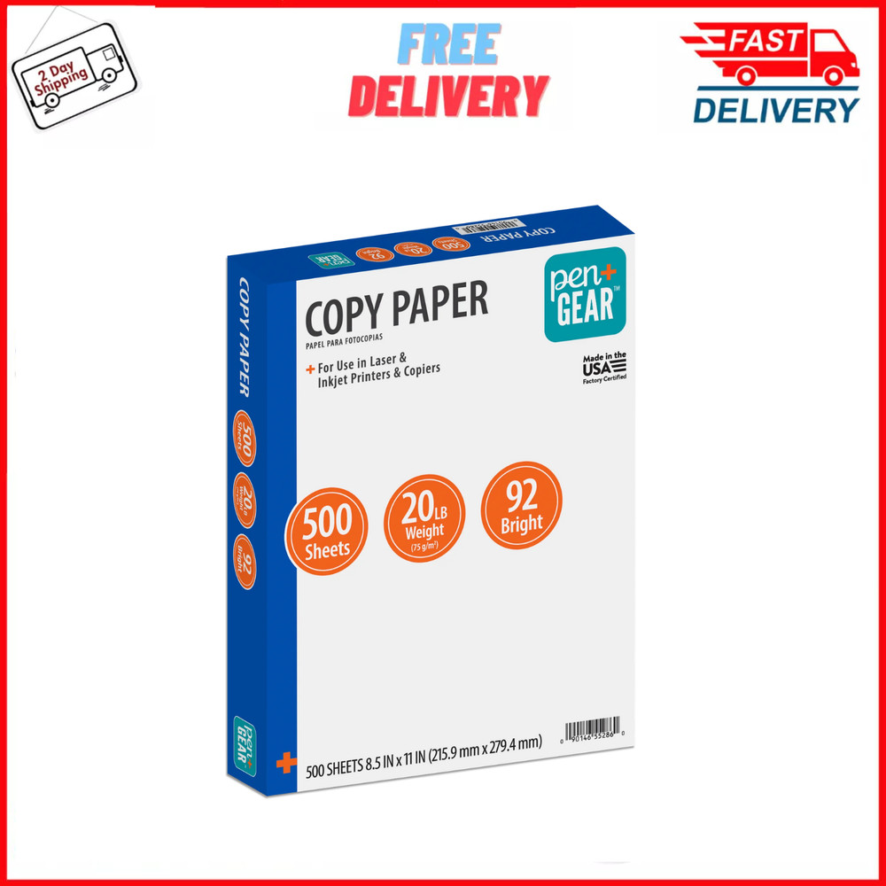 Copy Paper Case Printer Paper White 8.5″x11″ Letter Size, One Ream = 500 Sheets