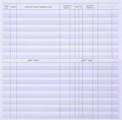 24 PCS Check Registers for Personal Checkbook, Easy to Read Checkbook Register