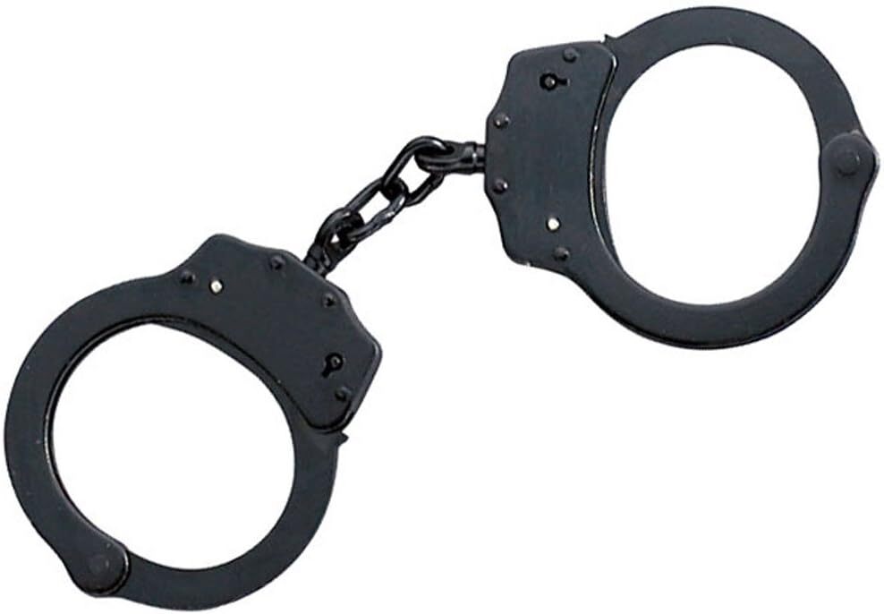 Stainless Steel Heavy Duty Handcuffs Law enforcement Gear BLACK