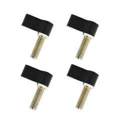 Adjustable 4pcs Thumb Lever Screw, M4*17mm & M6*17mm Sizes (Red or Black)
