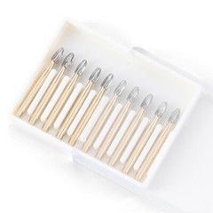 AZDENT 10 Pcs Dental Carbide Trimming & Finishing Burs FG/7406/7408/7901/7902