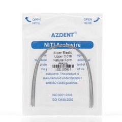 AZDENT Dental Orthodontic Super Elastic Niti Round Arch Wires Nature Form FDA