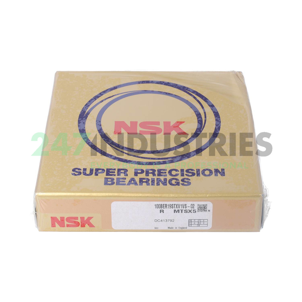 100BER19STXV1VS-02 NSK 100 x 140 x 20 mm ANGULAR CONT. BALL SINGLE ROW