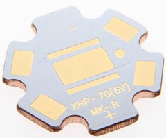 Copper LED PCB direct thermal path for Cree XML, XML2,XPG, XPG2,XPG3,XHP50,XHP70
