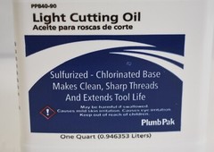 Plumb Pak PP840-90 Light CUtting Oil Sulfurized Chlorinated Base Threading 1qt