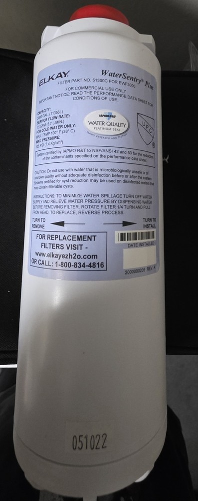 Elkay WaterSentry 51300C Replacement Filter For EWF3000