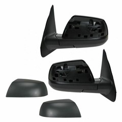 2pcs Textured Heated Mirrors for Sequoia 08-13 Tundra 07-13 Power Turn Signal