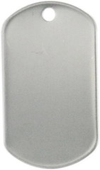 100PCS Blank Bulk Dog Tags for Stamping Engraving Shiny Stainless Steel Milit…