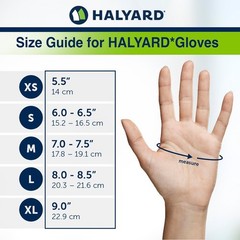 HALYARD STERLING 45271 Nitrile Powder-Free LARGE Exam Gloves Box of 100 Gloves