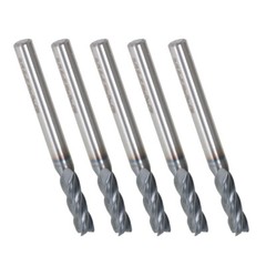 5Set 3/16″ 4 Flute 2″ Overall Length Regular Carbide End Mill TiALN COATED New