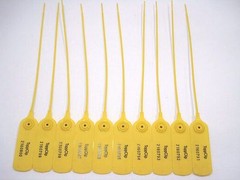 ToppClip 10 Yellow Plastic Security Pull Tight Seals Numbered New