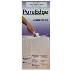 24 In. X 96 In. Cherry Real Wood Veneer with 10 Mil Paperback
