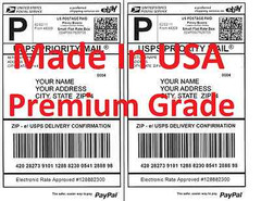 Premium Shipping Labels-Made in USA-Self Adhesive-USPS UPS FEDEX PayPal-8.5×11