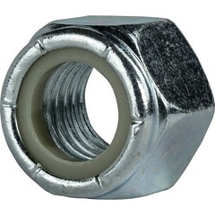 Nylon Insert Hex Lock Nuts Zinc Plated Grade 2 Steel Nyloc All Sizes Available