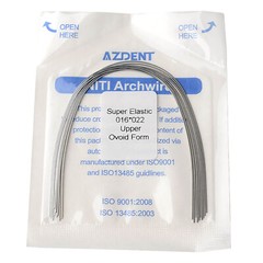 10 Pack AZDENT Dental Orthodontic Arch Wire Niti Super Elastic Rectangular Ovoid
