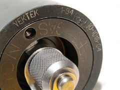 Vektek 10-1018-04 accumulator, 1500 PSI nitrogen precharged as shown