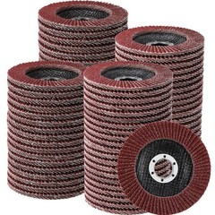 80 Pack Flap Discs 4 1/2 Inch for Angle Grinder 4.5 x 7/8 Inch…