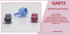 QARTZ PROPHY PASTE CUPS BUBBLE GUM FINE 200/BOX DENTAL W/FLOURIDE – 3 BOXES