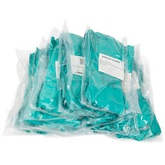 12 Pairs 11 Mil Green Chemical Resistant Diamond Textured Nitrile Gloves – Small