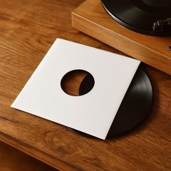 100 – Pack White Paper Vinyl 45 RPM Record Inner Sleeves 7-Inch LP Album