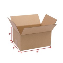 100 8x6x4 Cardboard Paper Boxes Mailing Packing Shipping Box Storage Box for UPS