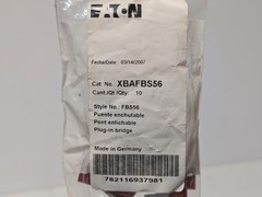 Eaton XBAFBS56 plug-in bridge jumpers, lot 4×10 + 1 extra, red, as shown