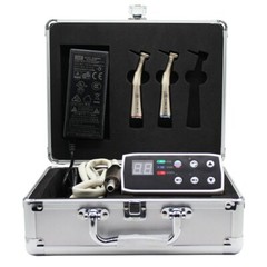 Dental Electric Micro Motor LED 1:5 Red Contra Angle Handpiece Fiber Optic Kit