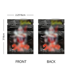 20 Styles Assorted Mix 100 PCS 1G Mylar Bags Holographic Resealable Foil Pouches