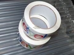 2 ROLLS OF 2″ WIDE 2 MIL EBAY BRANDED BOPP PACKING SHIPPING TAPE 75 YARDS EACH