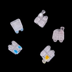 AZDENT Dental Orthodontic Ceramic Clear Brackets Braces MBT/Roth.022 Hooks 3 4 5