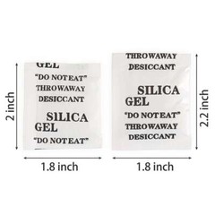 60Pcs 100Pcs 3g 5g Grams Silica Gel Desiccant Pack Moisture Absorber Reusable