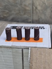 1bx Standard Abrasives 3/8x 1 x 1/8” Straight Cartridge Rolls 80 Grit/Box of 100