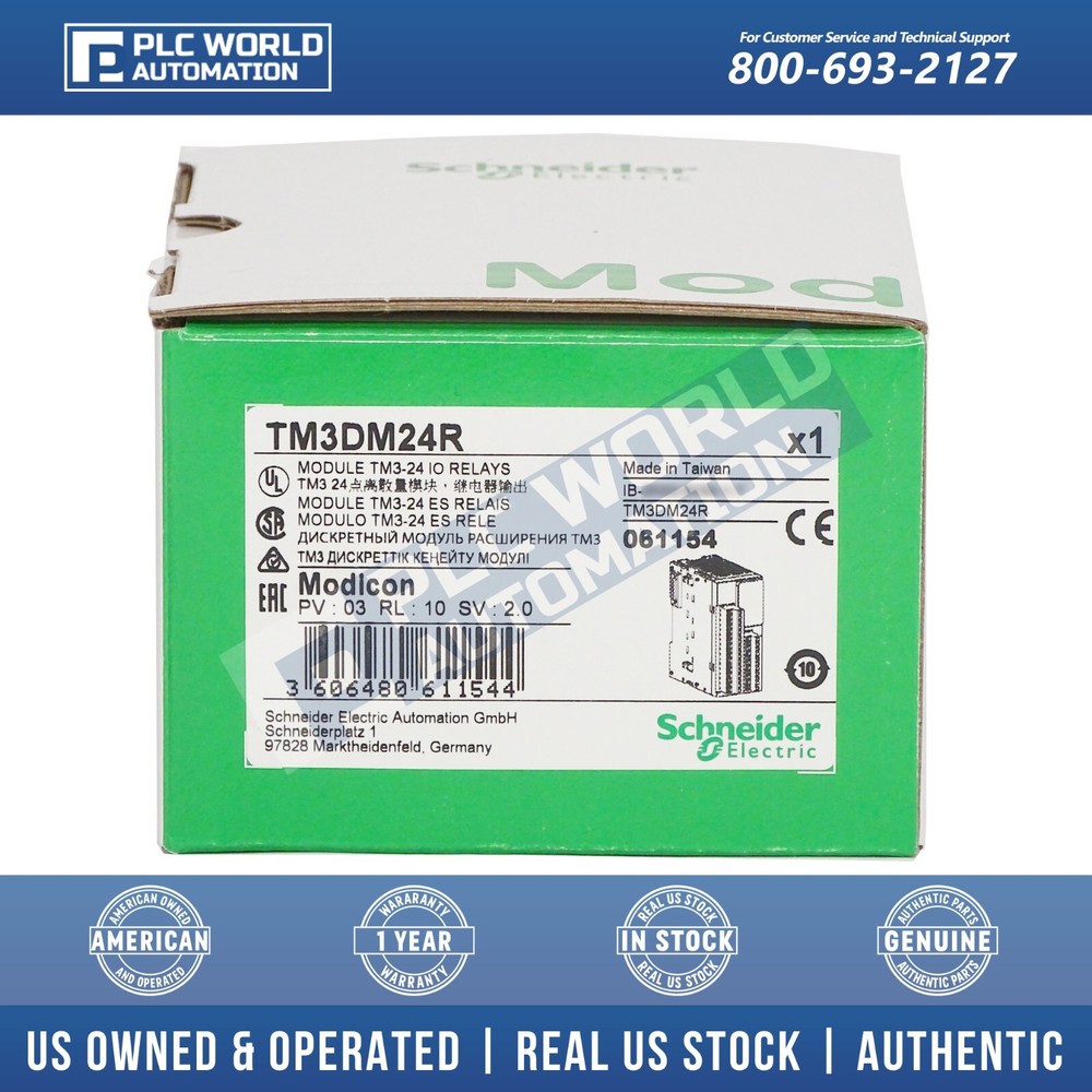 Brand New Schneider TM3DM24R TM3-24 Discrete I/O Module, Latest Date, 2 Year Wty