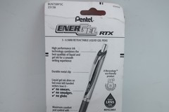 Pentel EnerGel RTX 4 PACK Liquid Gel Pens 0.5mm Fine – Needle Tip – Blue Ink 4pk