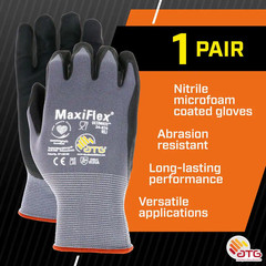 Maxiflex Ultimate Men’S X-Large Gray Nitrile Coated Work Gloves with Touchscreen
