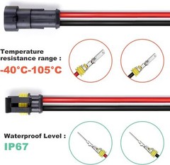 5/10 Sets Car Waterproof Electrical Wire Automotive Connectors 2/3/4/5/6Pin Plug