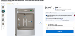Elkay LZWSM8 1A ezH2O Surface-Mount Filtered Bottle Filling Station – NEW check