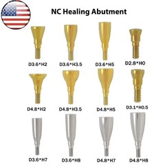 US Dental NC/RC Healing Cap Abutment Cover Screw Fits Straumann ITI BL/BLT