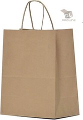 500 Paper Shopping Bags Natural Kraft 10″ x 5 x 13″ Retail Merchandise Handles