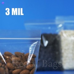 Clear Plastic Zip Lock Bags 2Mil 3Mil 4Mil Poly Reclosable Seal Jewelry Baggies