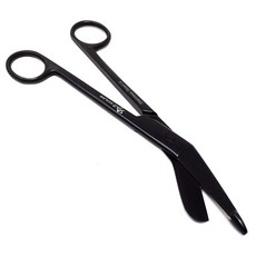 NEW GERMAN 1 Lister Bandage Nurse Scissors – 7.25″ Black Fluoride Coated Color
