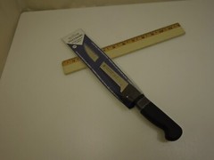New Chef Starter Set (4) Pro Knives 8in Chefs 6in Boning 12in Bread 10in Cimeter