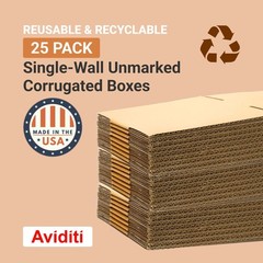 AVIDITI 26x6x6 Long Corrugated Boxes, Long, 26L x 6W x 6H, Pack of 25 | Shipp…