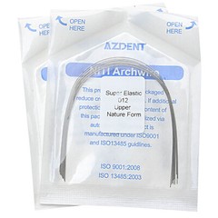 AZDENT Dental Orthodontic Niti Super Elastic Arch Wire Round Nature Form 012-020