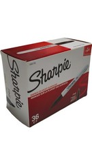 Sharpie 1884739 Permanent Marker Fine Point 36 Pieces – Black